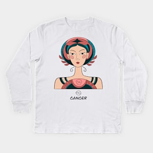 Cancer Constellation: Leaders And Pioneers | Astrology Art Kids Long Sleeve T-Shirt